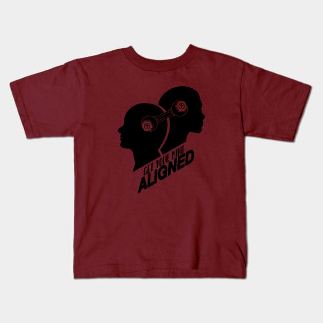 Mind Aligned - wrench - light colors Kids T-Shirt by MorningMindset